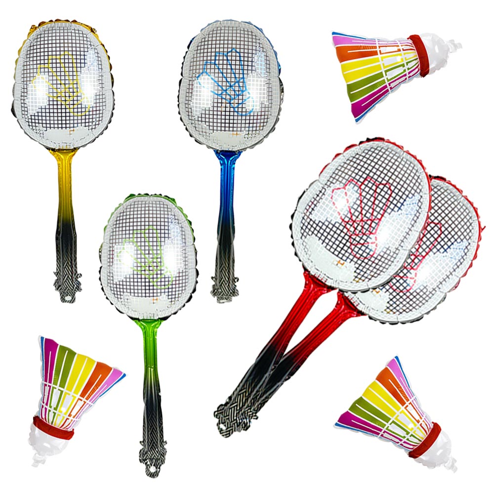 Badminton Event - Badminton Green Red Blue Gold Shuttlecock