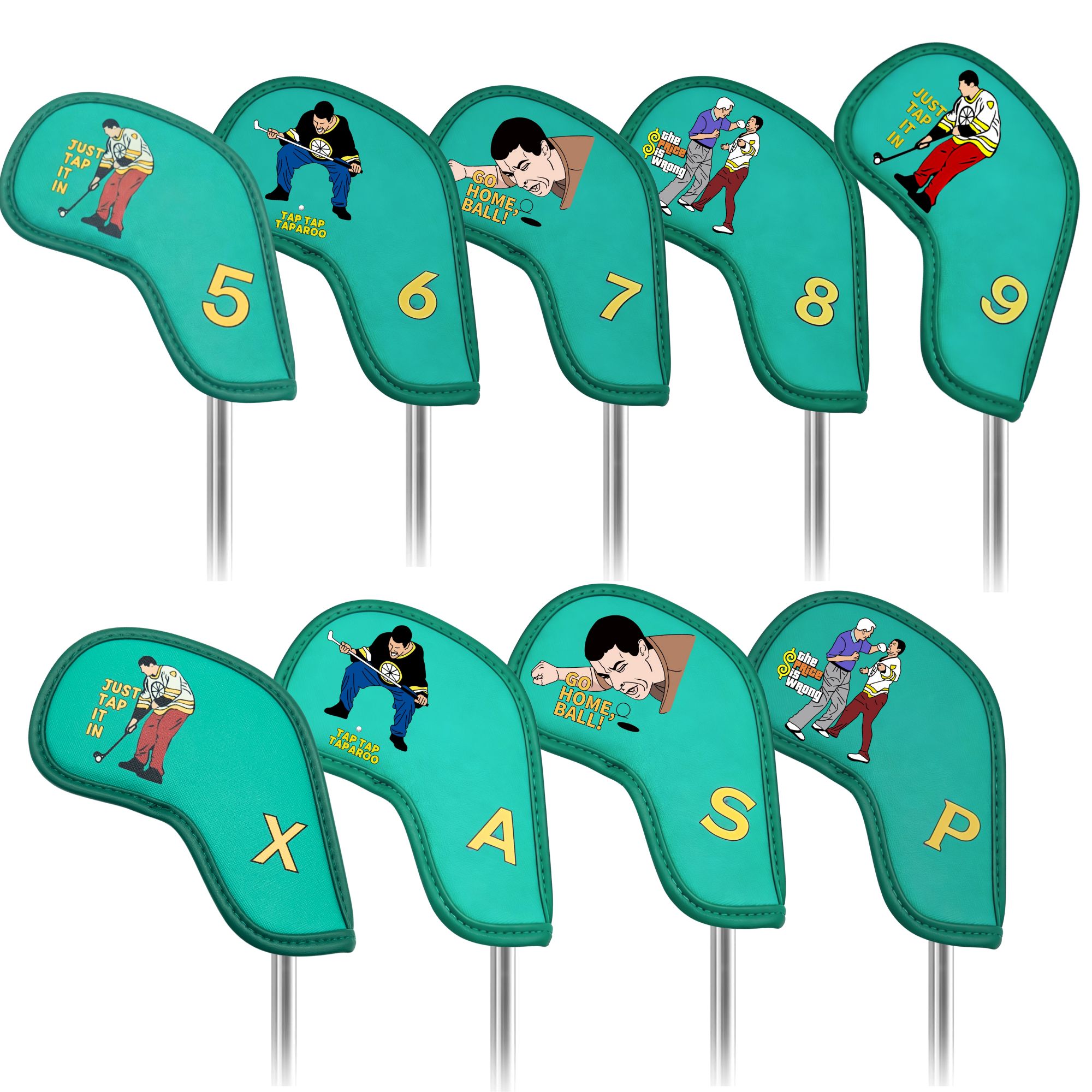 Badminton Club - 9 pcs Golf Iron Covers with