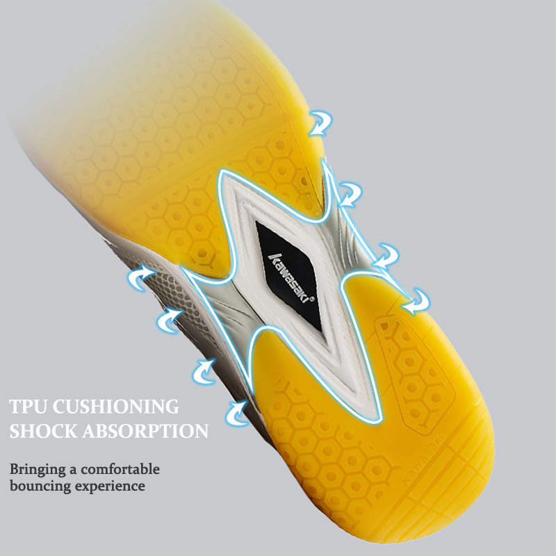 Kawasaki Nam Giày Cầu Lông Chu - đánh giá và giá Badminton Footwork
