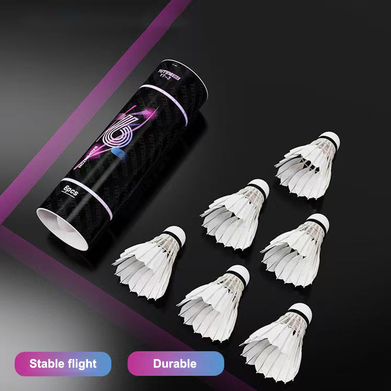 3/6Pcs White Goose Feather Bad - đánh giá và giá Badminton World
