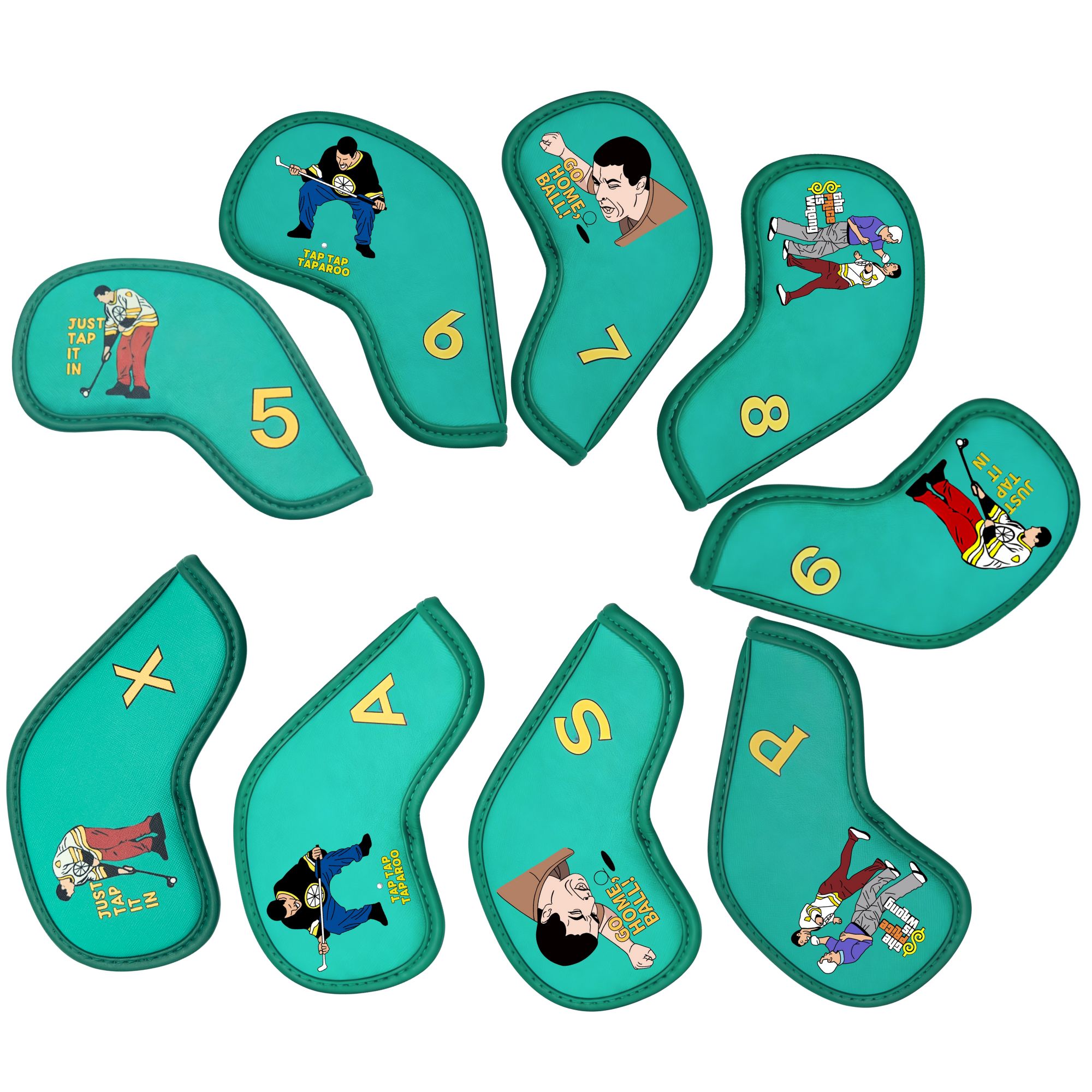 9 pcs Golf Iron Covers with Fu - đánh giá và giá Badminton Club