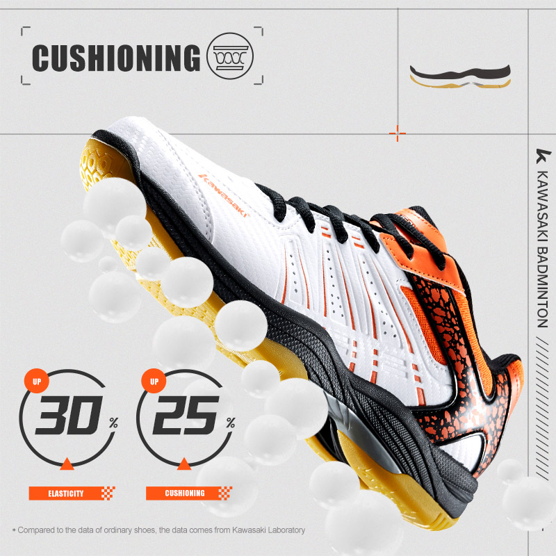 Giày Cầu Lông Kawasaki Thoáng  - đánh giá và giá Badminton Footwork