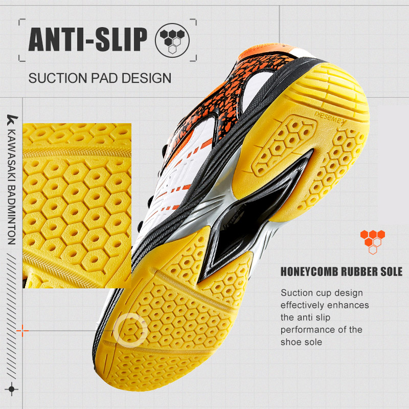 Giày Cầu Lông Kawasaki Thoáng  - đánh giá và giá Badminton Footwork